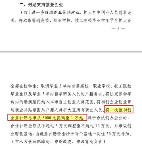 2019年天津创业补贴政策